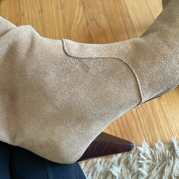 Kenzie heeled mid calf boots color tan size 6.5 - Picture 4 of 6